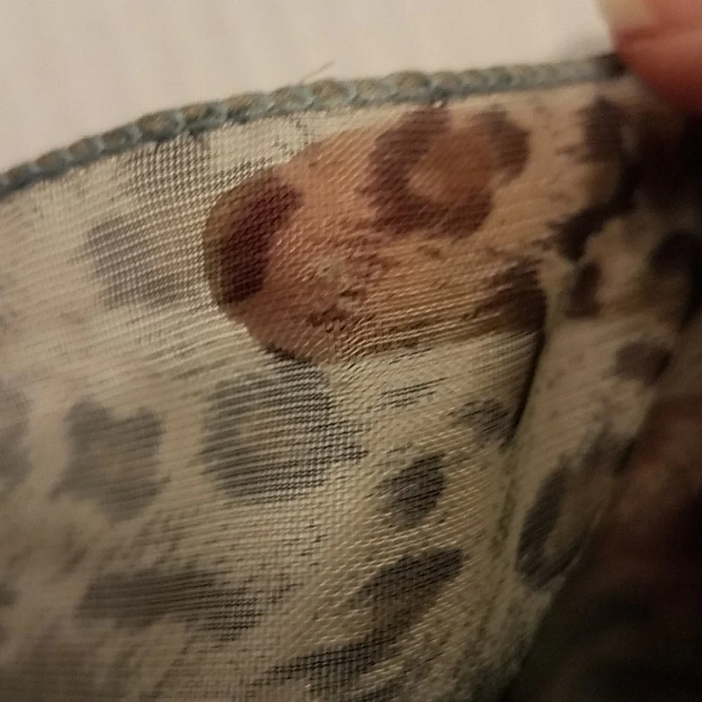 Sheer Animal Print Scarf Wrap 20x65